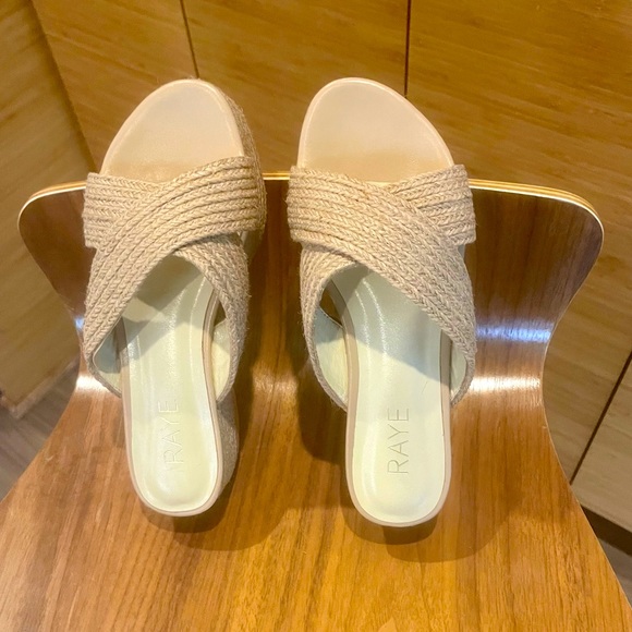 RAYE- Tiko wedge sandals Size 7 - Picture 1 of 5
